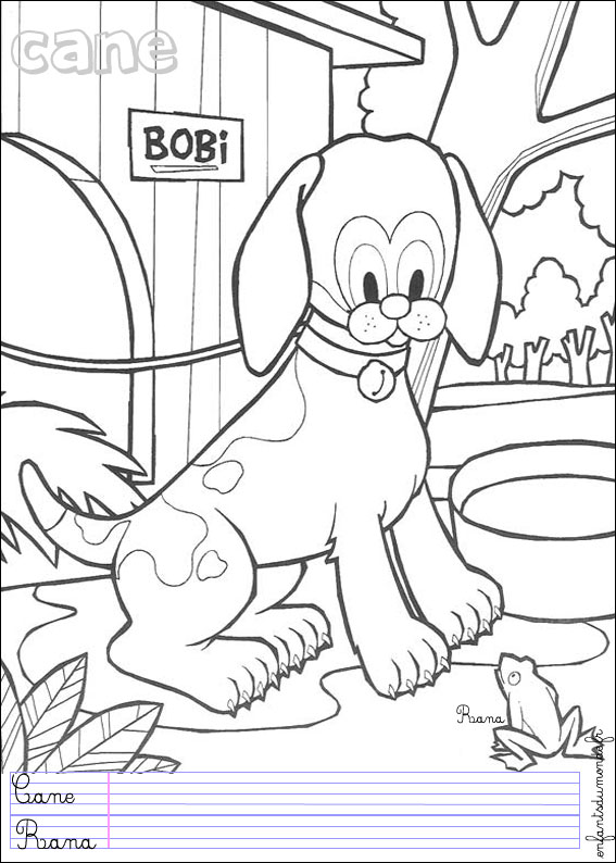 coloriage chien 2